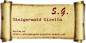 Steigerwald Gizella névjegykártya